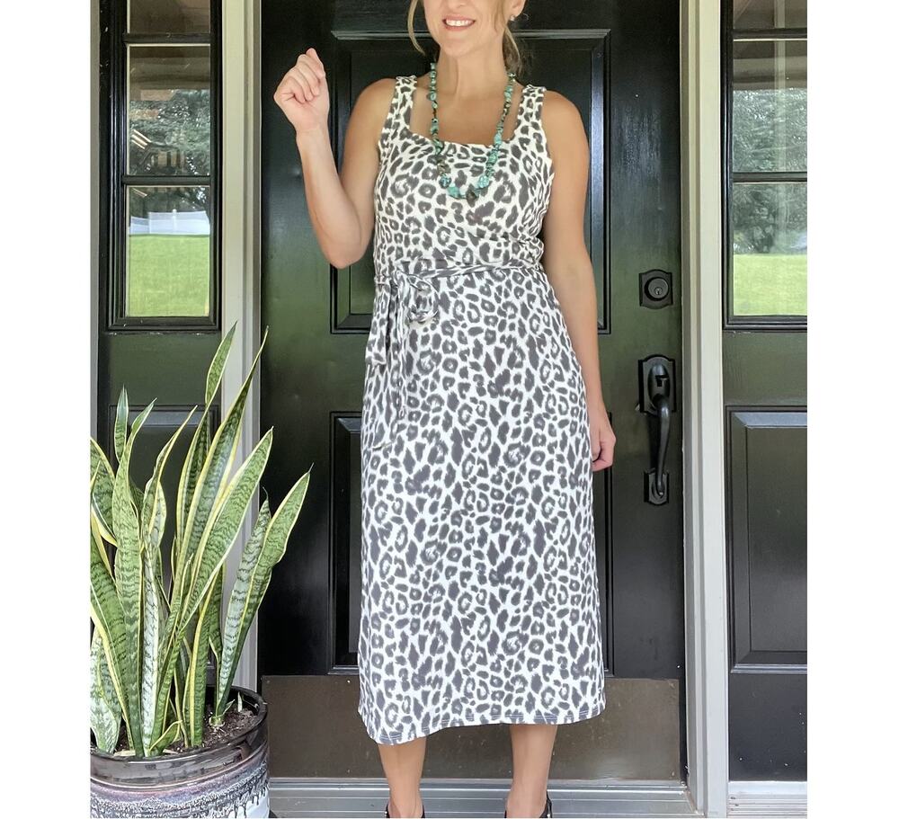Leopard Midi Tank Dress